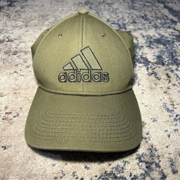 Adidas Green Gameday III Stretch Fit Flex Cap Size Large & XL - Picture 1 of 8